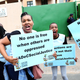 South African Members of the Lesbian, Gay, Bisexual, Transgender, Queer or Questioning and Intersex community (LGBTQI) protest outside the Tanzania High Commission on November 26, 2018 in Pretoria.